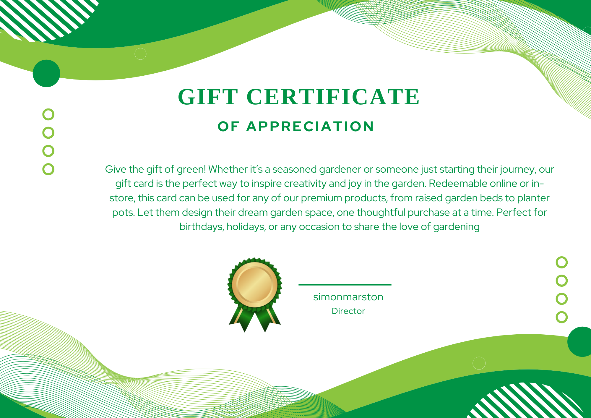 Gift Certificate